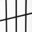 3dílný paravan LANT — dřevo, tkanina, černá