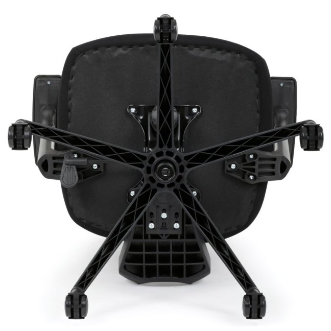 Kancelářská ergonomická židle GRANT — síť, látka, černá