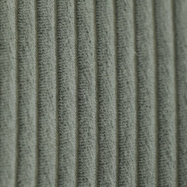 Relaxační křeslo ušák s taburetem ROYAL — kov, manšestr, zelená