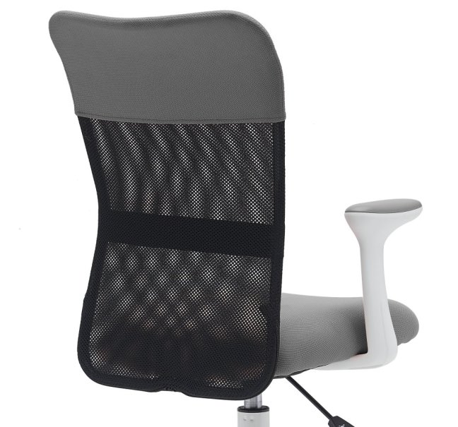 Dětská židle Neoseat MONKEY WHITE s podnoží — látka, bílá / světle šedá
