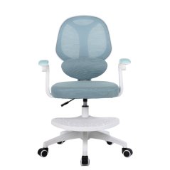 Dětská otočná židle Neoseat JUNI 009 s podnoží — látka, modrá