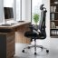Kancelářská ergonomická židle Neoseat THOMAS — síť / látka, černá, nosnost 150 kg