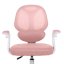 Dětská otočná židle Neoseat JUNI 009 s podnoží — látka, růžová