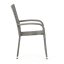 Zahradní křeslo SELEN — kov, umělý ratan, šedá