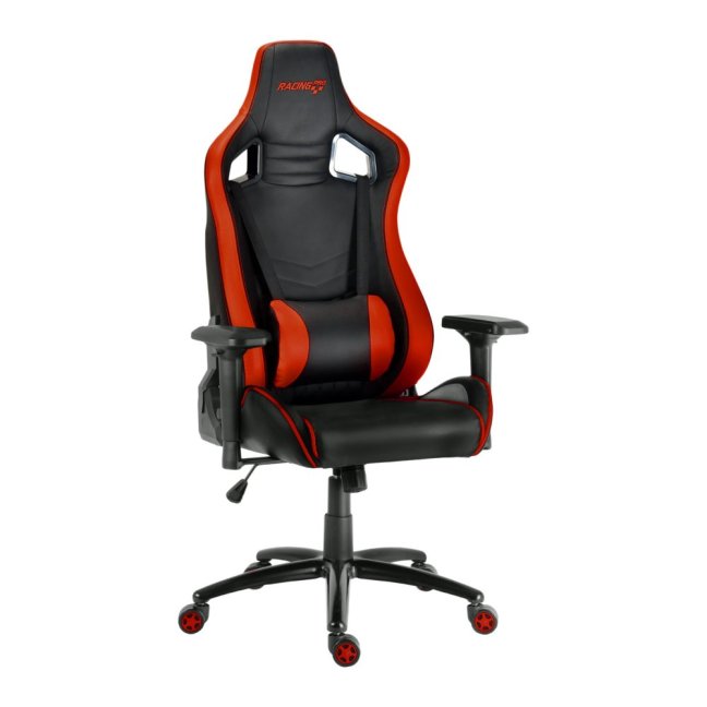 Herní židle Racing Pro ZK-068 — ekokůže, černá / červená