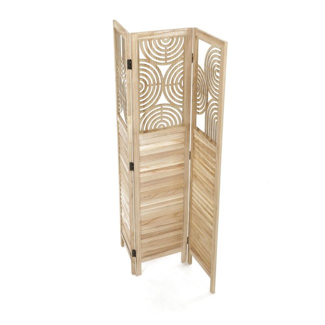 3dílný paravan AKIKO — dřevo, přírodní