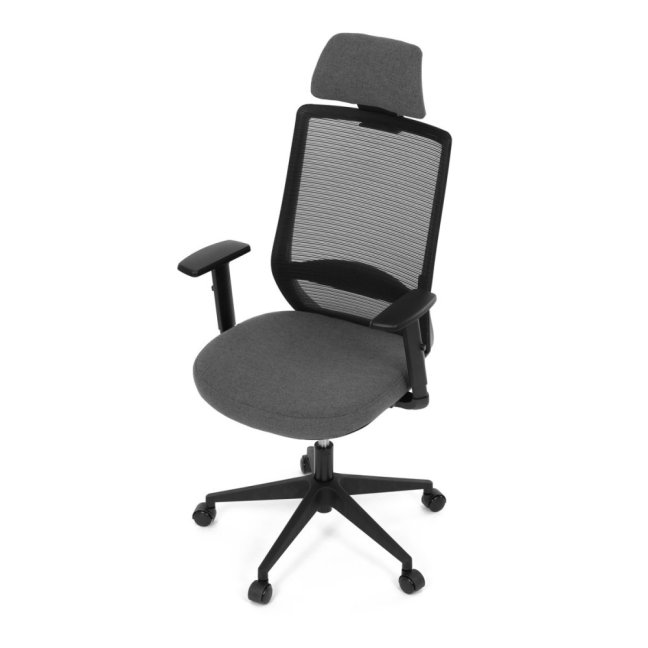 Kancelářská ergonomická židle SENA — látka, černá
