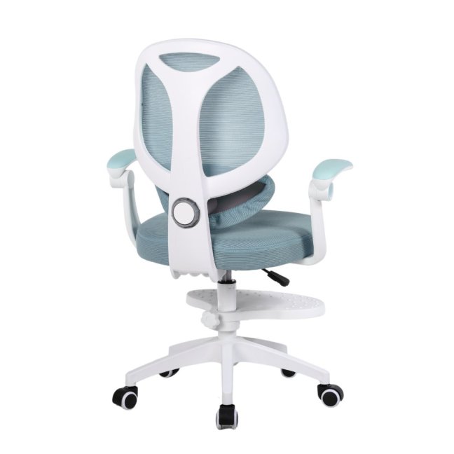 Dětská otočná židle Neoseat JUNI 009 s podnoží — látka, modrá