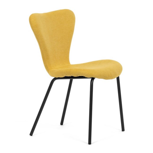 Jídelní židle JULES — kov, látka, více barev - Barevné varianty jídelní židle JULES: Světle šedá