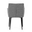 Jídelní křeslo KONIG — látka, šedá