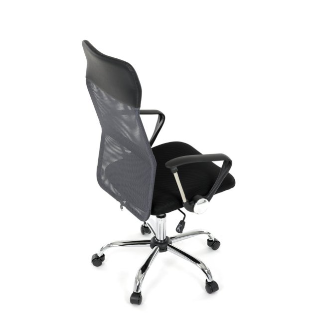 Kancelářská otočná židle MALFE — látka, šedá