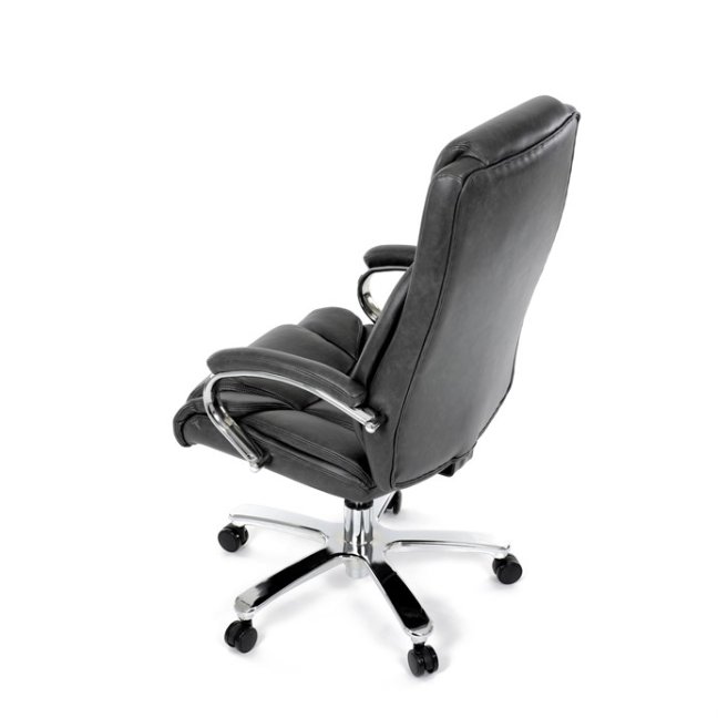Kancelářské křeslo RYZAR — ekokůže, šedá