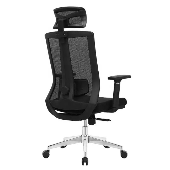 Kancelářská ergonomická židle Neoseat SABRINA — síť / látka, černá, nosnost 150 kg