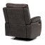Relaxační polohovací TV křeslo NORBERT — látka, tmavě hnědá, nosnost 150 kg