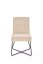 Jídelní židle NALA — kov, látka, béžová
