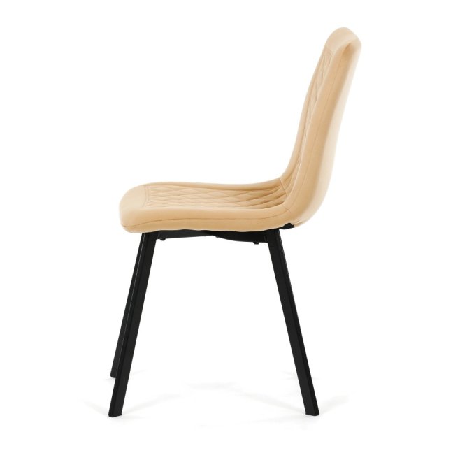 Jídelní židle PAIGE — kov, samet, více barev - Barevné varianty jídelní židle PAIGE: Černá