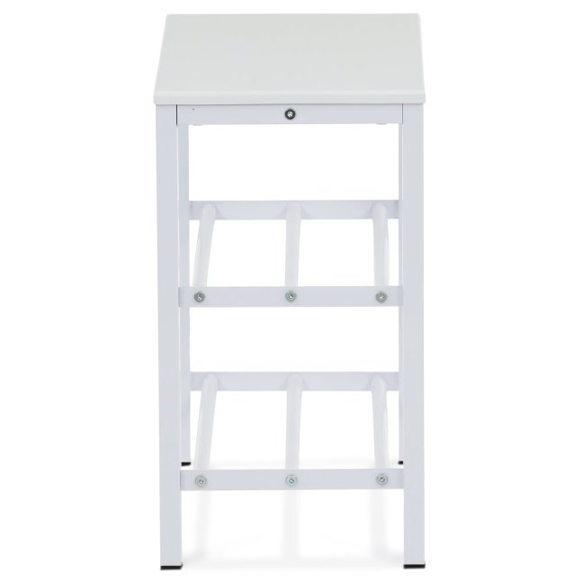 Botník EULA — kov, MDF, bílá