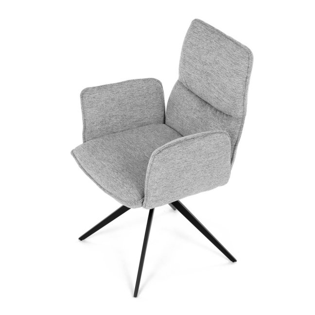 Jídelní otočné křeslo AMALI — kov, látka, více barev