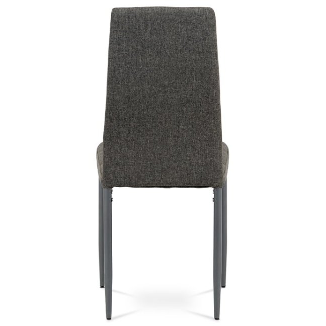 Jídelní židle LALI — kov, látka, šedá