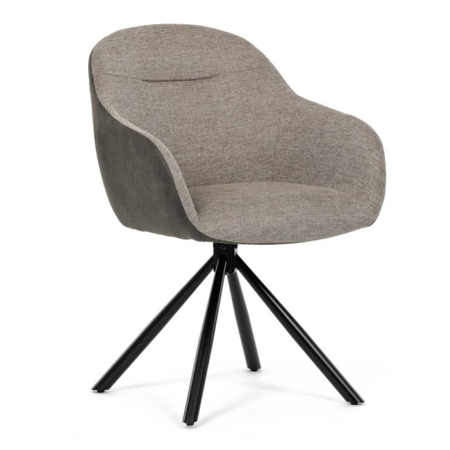 Jídelní otočné křeslo HILARY — kov, látka, šedá / více barev - Barevné varianty jídelního křesla HILARY: Šedá