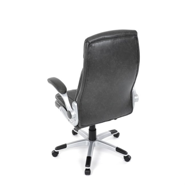 Kancelářské křeslo KURO — ekokůže, šedá