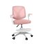 Dětská otočná židle Neoseat JUNI 010 s podnoží — látka, růžová