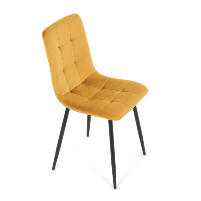 Jídelní židle THEO II — kov, samet, více barev - Barevné varianty židle THEO II: Modrá