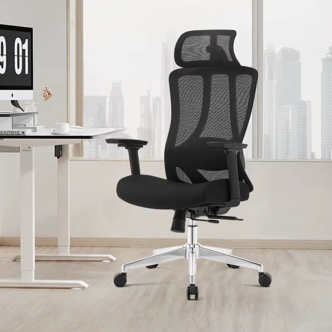 Kancelářská ergonomická židle Neoseat DIBERTI — černá, nosnost 150 kg