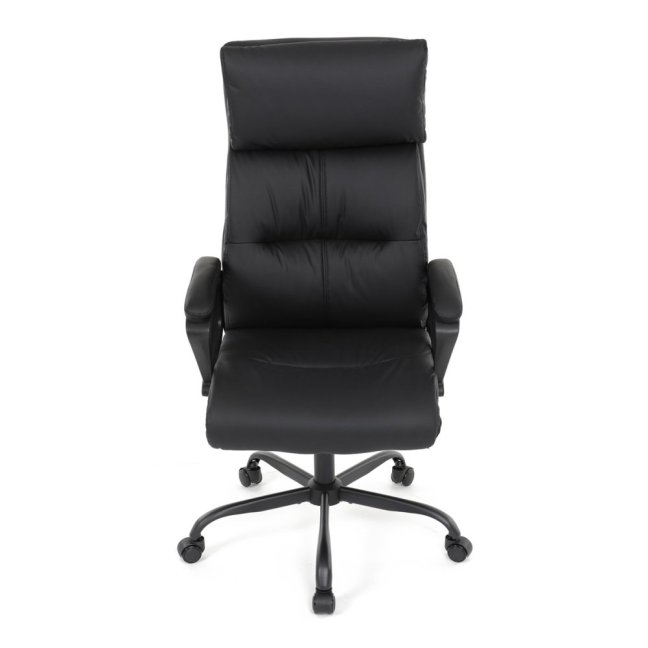 Kancelářské křeslo PEDRO — ekokůže, černá