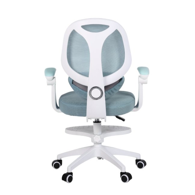 Dětská otočná židle Neoseat JUNI 009 s podnoží — látka, modrá