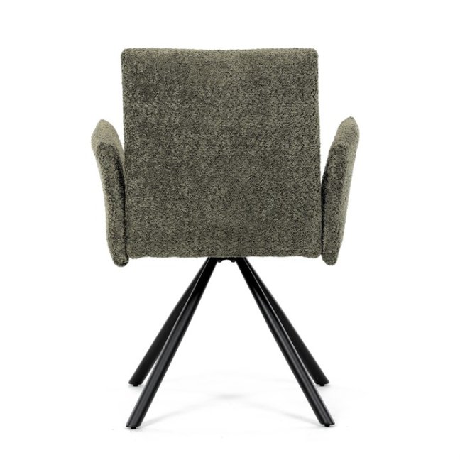 Jídelní otočné křeslo MANKA — kov, látka, více barev - Barevné varianty jídelního křesla MANKA: Šedá