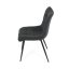Jídelní židle DAEMON — kov, látka, černá / tmavě šedá