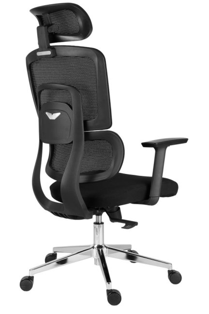 Kancelářská ergonomická židle Neoseat GARY — síť / látka, černá, nosnost 150 kg