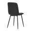 Jídelní židle LONA — kov, látka, černá / více barev - Barevné varianty židle LONA: Hnědá