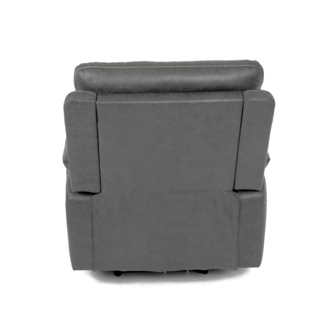 Relaxační křeslo BENNY s elektrickým polohováním — látka, šedá