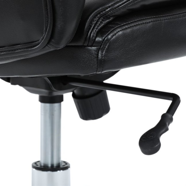 Kancelářské křeslo RYZAR — ekokůže, černá