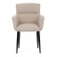 Jídelní křeslo JIMBO — kov, látka, béžová