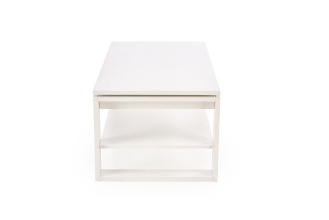 Konferenční stolek BETTY s úložným prostorem — 120x65x50 cm, bílá
