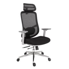 Kancelářská ergonomická židle Neoseat ALLY WHITE — černá / bílá, nosnost 150 kg