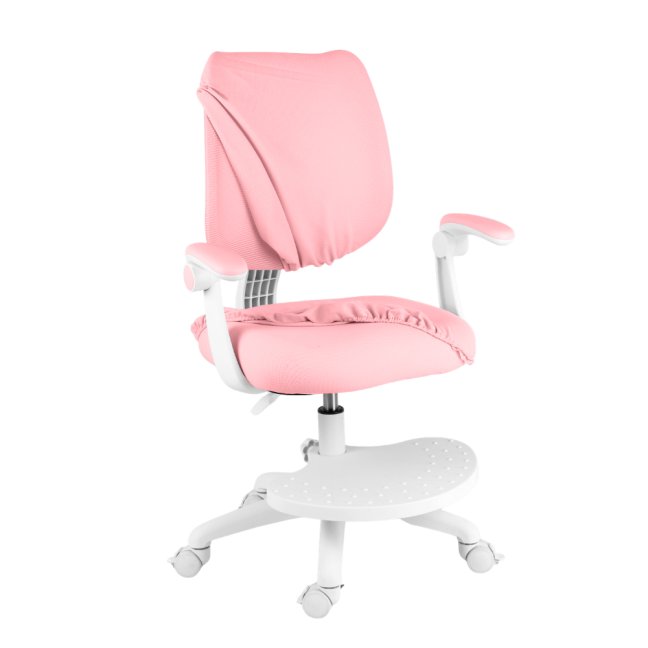 Dětská rostoucí židle Neoseat JUNI 022 — látka, pratelný potah, růžová