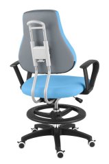 Dětská rostoucí židle Neoseat KINDER — látka, šedá / světle modrá