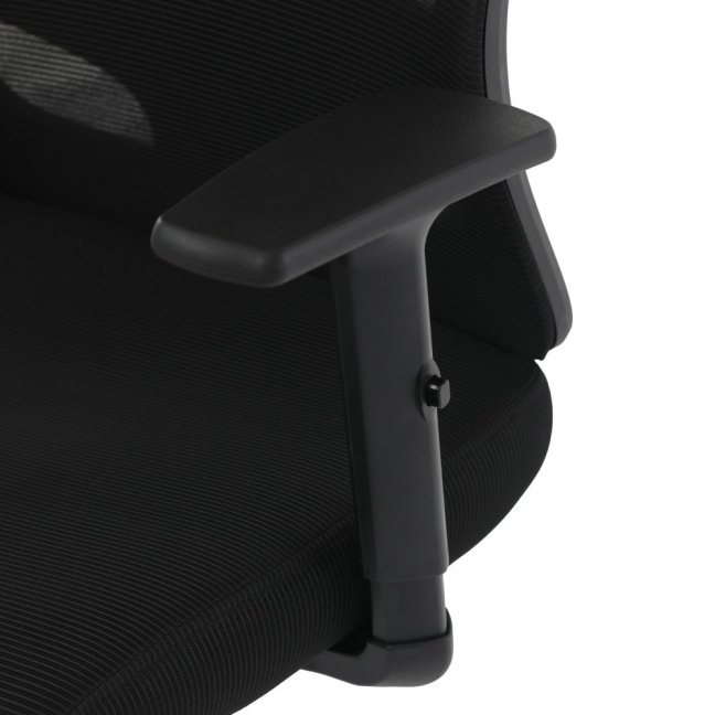 Kancelářská ergonomická židle LUMOS — síťovina, černá