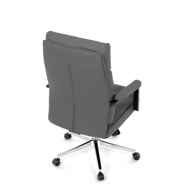 Kancelářské křeslo DARGO — ekokůže, tmavě šedá