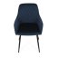 Jídelní křeslo CINDY — samet, černá / více barev - Barevné varianty židle CINDY: Modrá