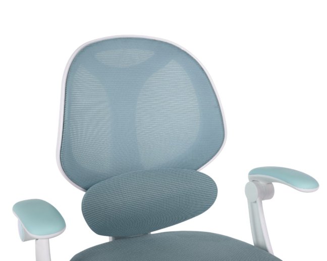 Dětská otočná židle Neoseat JUNI 009 s podnoží — látka, modrá