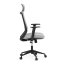 Kancelářská ergonomická židle SENA — látka, černá / šedá