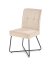Jídelní židle NALA — kov, látka, béžová
