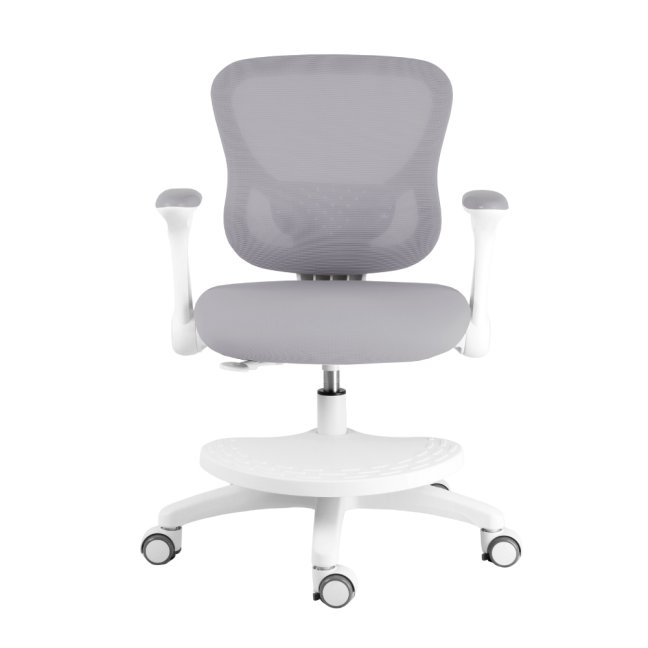 Dětská rostoucí židle Neoseat JUNI 007 — látka, pratelný potah, šedá (rozbaleno)