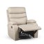 Relaxační polohovací TV křeslo VELORA — látka, béžová, nosnost 130 kg