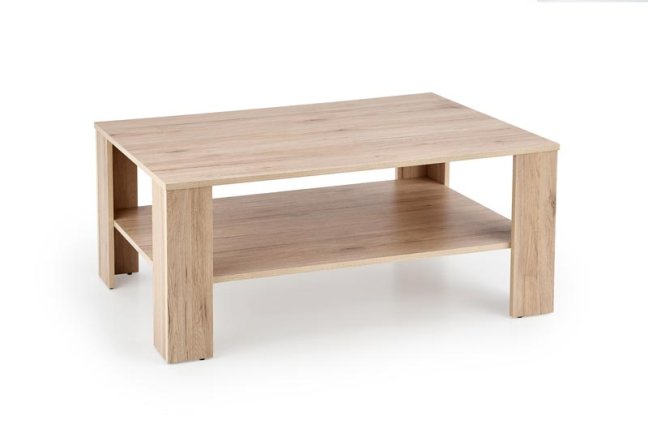Konferenční stolek KWADRO — 110x65x53 cm, MDF, dub votan